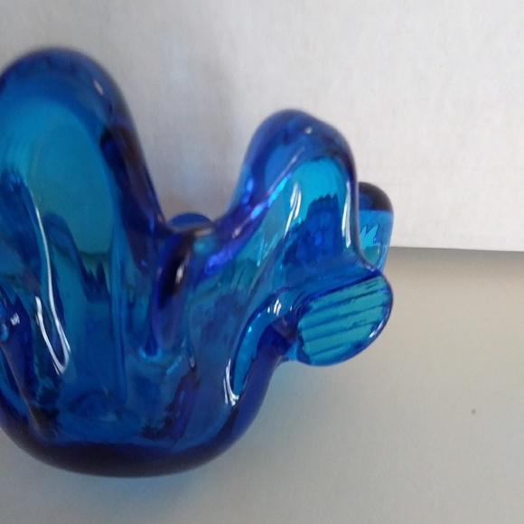 SOLD💞 Vintage blenko art glass dish ashtray MCM - Picture 6 of 8